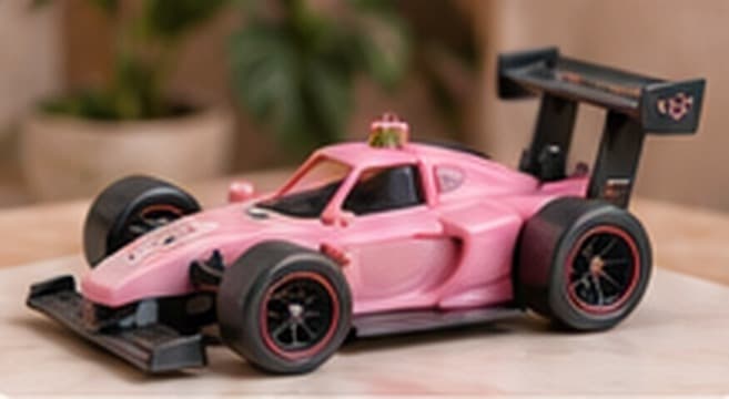 Cars & Props - Display cars, katana props and cosplay pieces printed in durable PLA and finished to show off.