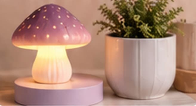Lamps & Planters - Glow lamps and clean-lined 3D printed plant pots in durable PLA - soft light and happy greenery for any room.